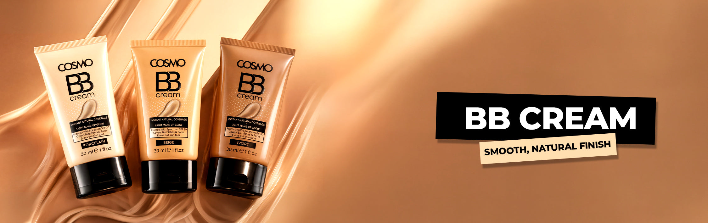 BB Cream for Face — 5 Shades from Porcelain to Tan